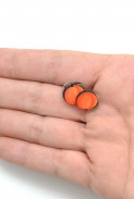 Peach Stud Earrings